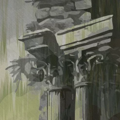 MaVoix Carta da parati Storm of Stones and Shadows Two-Tones-Musk di Magnus Gjoen> Carte Da Parati