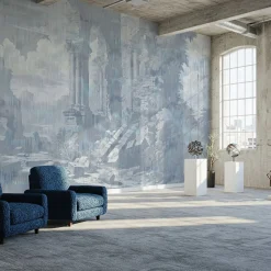 MaVoix Carta da parati Storm Of Stones And Shadows azzurra di Magnus Gjoen><noscript><img width=