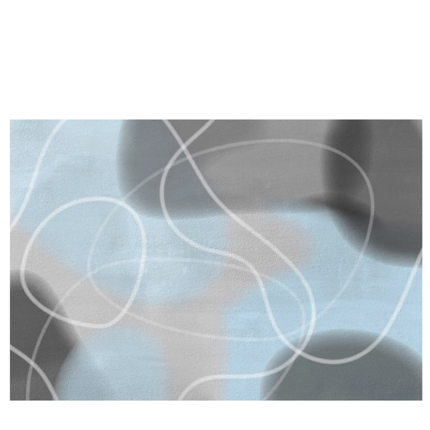 Affreschi & Affreschi Carta da parati strutturata in azzurro e grigio della collezione Flo di Karim Rashid> Carte Da Parati