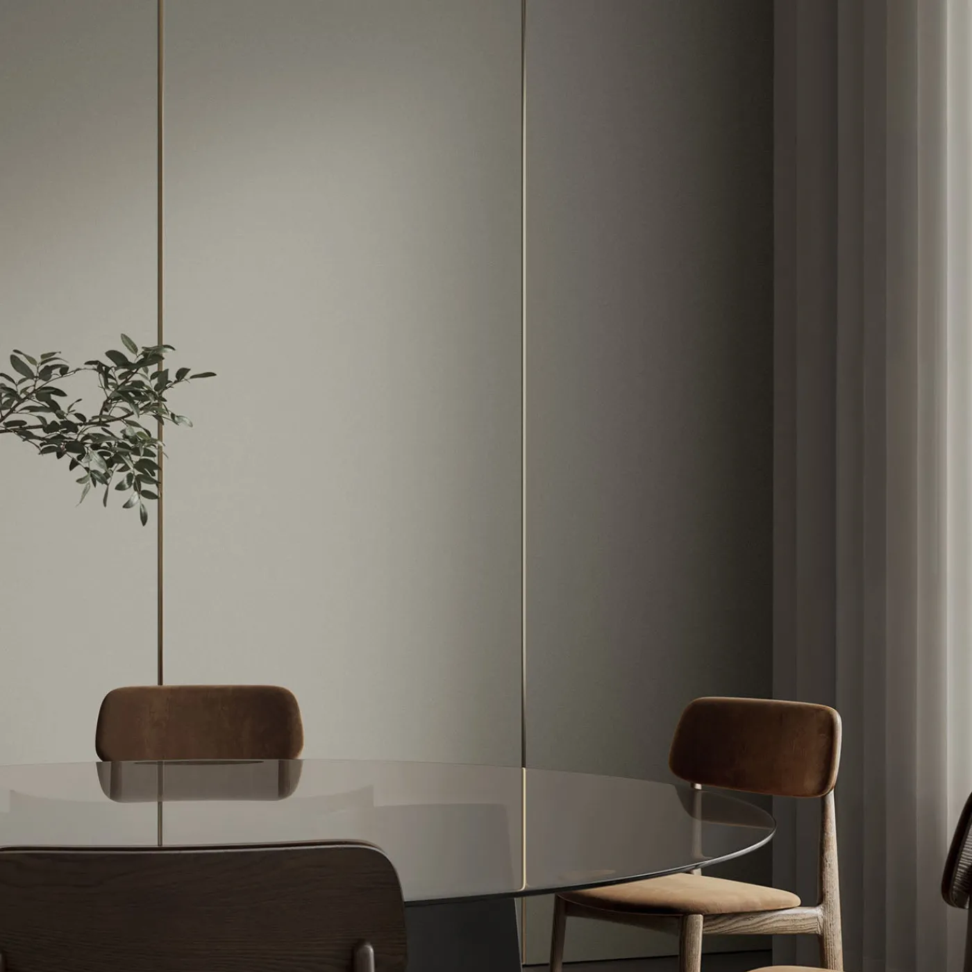 Glamora Carta da parati Veli Grigia> Carte Da Parati