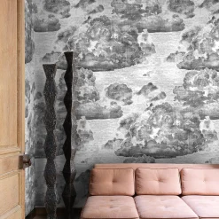 Wallpapers4Beginners Carta da parati vintage con nuvole nere><noscript><img width=