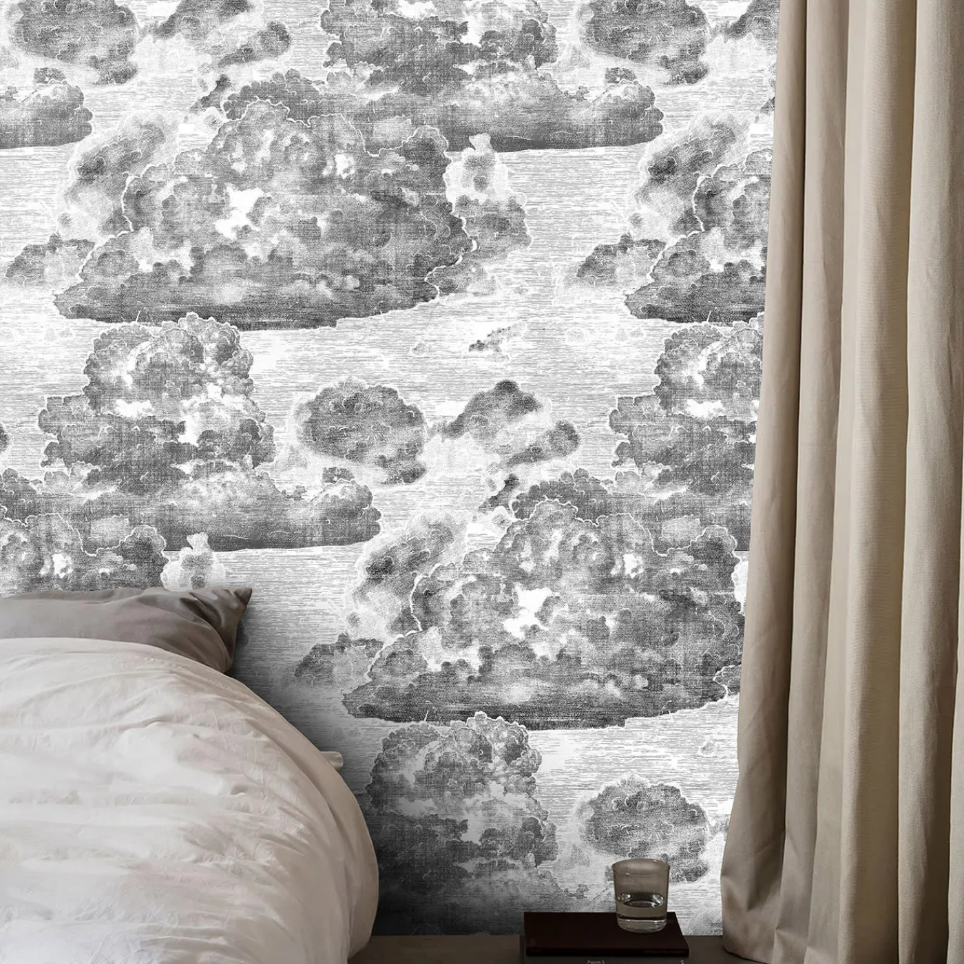 Wallpapers4Beginners Carta da parati vintage con nuvole nere> Carte Da Parati