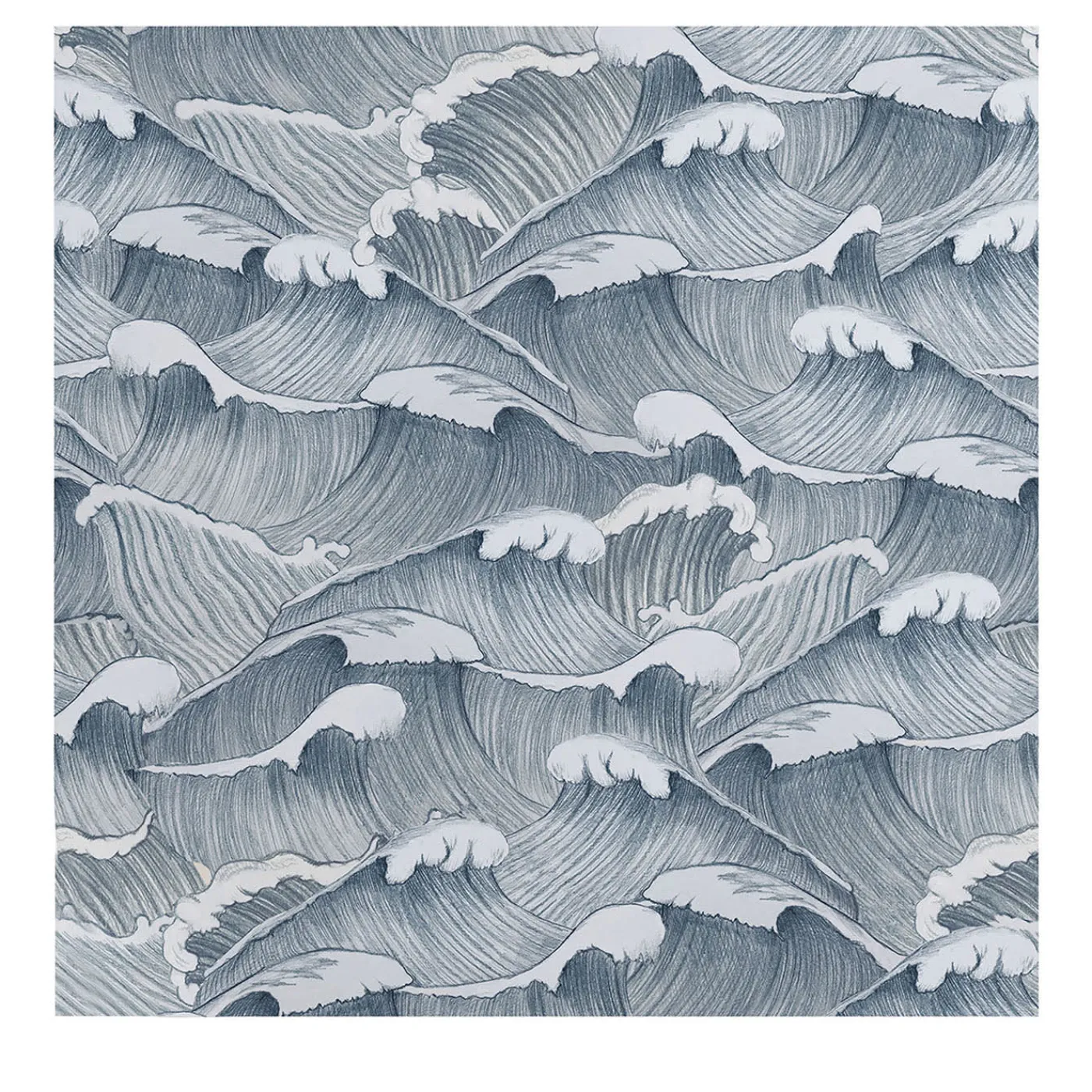 Wallpapers4Beginners Carta da Parati Vintage con Onde Giapponesi> Carte Da Parati