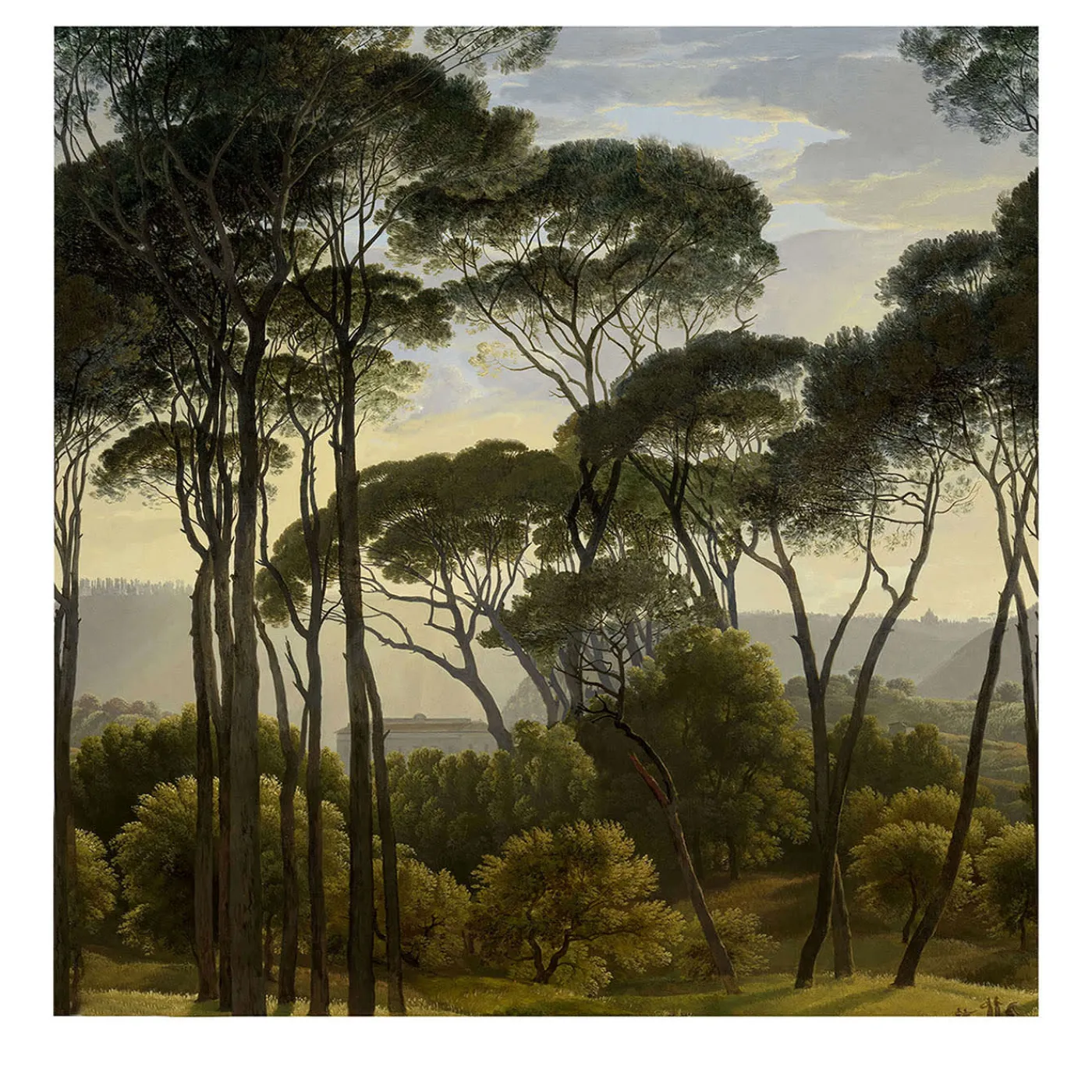 Wallpapers4Beginners Carta da Parati Vintage Vittoriana con Alberi> Carte Da Parati