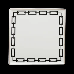 GINORI 1735 Catene Nero Piatto quadrato Vide Poche> Svuotatasche