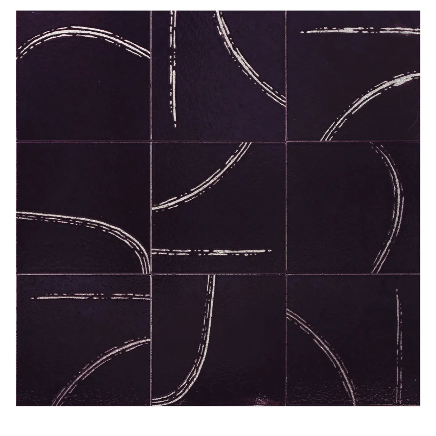 Ninefifty Cenni Set di 25 piastrelle viola di Margherita Rui> Piastrelle E Pavimenti