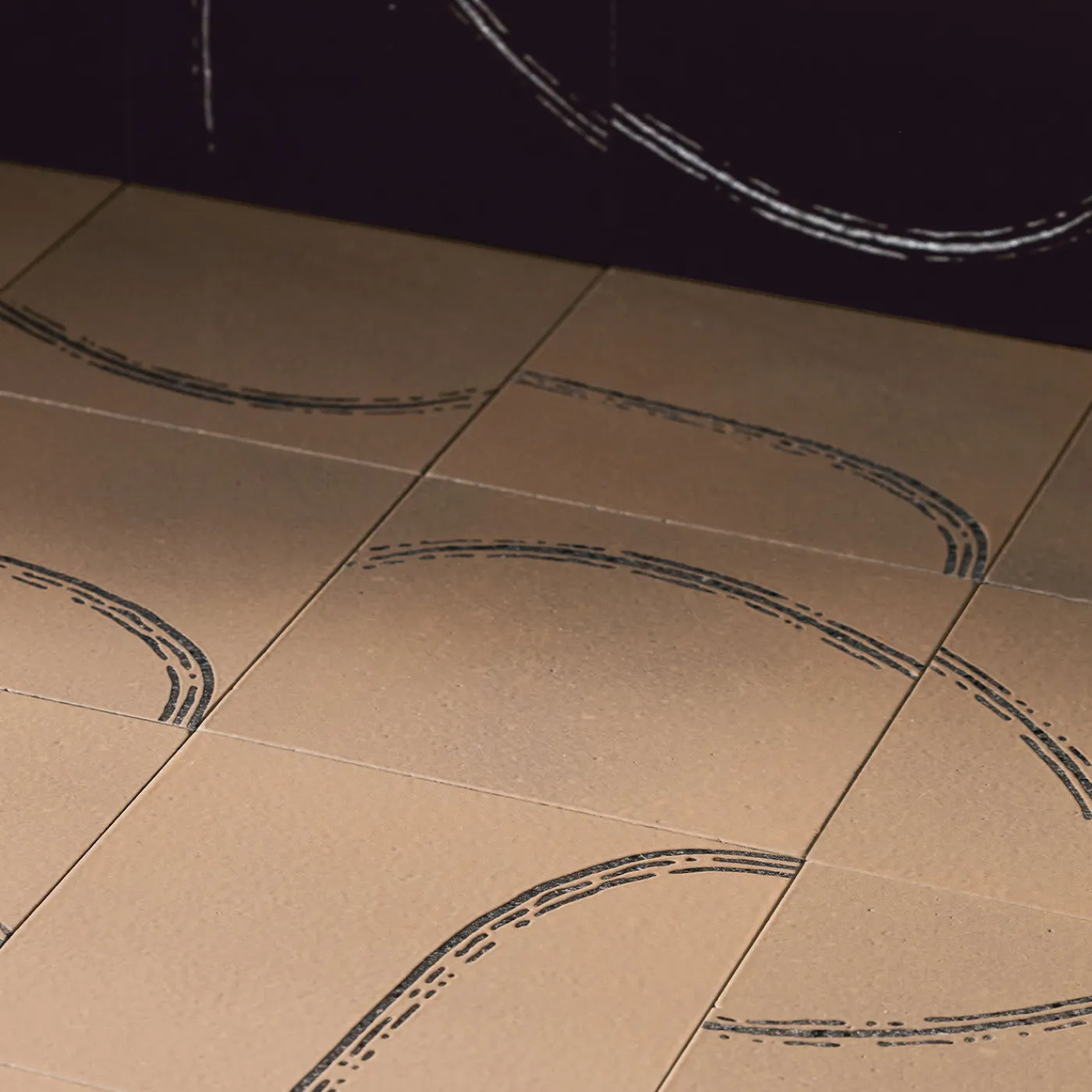 Ninefifty Cenni Set di 25 piastrelle viola di Margherita Rui> Piastrelle E Pavimenti