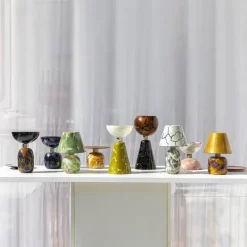 Incalmi Centrotavola Alchimie in vetro di Murano Black Emperador><noscript><img width=