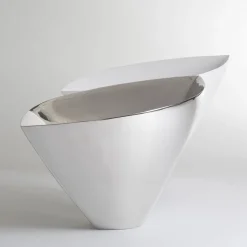 Kose Milano Centrotavola Aurica in argilla platino> Centrotavola