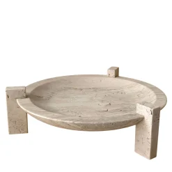StudioNudo Centrotavola Block Stand Basso in Travertino> Centrotavola