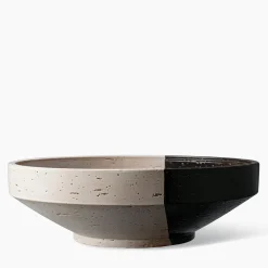 Bitossi Ceramiche Centrotavola Bolo Bianco e Nero di Aldo Londi><noscript><img width=