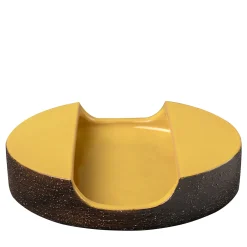 Bitossi Ceramiche Centrotavola Bolo Decorativo Giallo della Serie Tagliata di Aldo Londi> Centrotavola