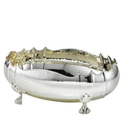 Bragagnolo Argenti Centrotavola con piede rotondo> Centrotavola