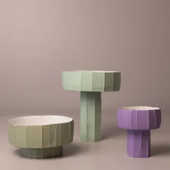 Paola Paronetto Centrotavola Coppa Ninfea Corteccia B13/Lavanda> Centrotavola