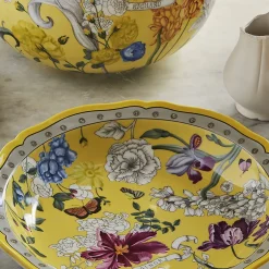 GINORI 1735 Centrotavola giallo del giardino dell'iris><noscript><img width=