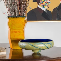 Luisa Longo Centrotavola in ceramica dipinto a mano Panarea><noscript><img width=