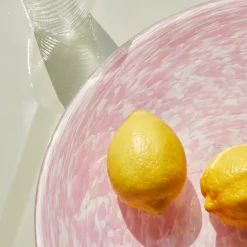 Stories Of Italy Centrotavola in vetro rosa e avorio> Centrotavola