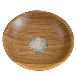 Emanuele Pantanella Design Centrotavola Moneta Antica in Afromosia n.5> Centrotavola