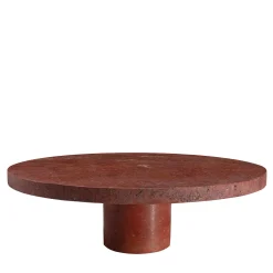 MMairo Centrotavola Piccolo in Travertino Rosso Inside Out di Karen Chekerdjian> Centrotavola