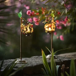 Edi Chirumbolo Centrotavola portacandele decorativo in legno con bacche e foglie in vetro N.1><noscript><img width=