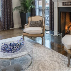 VéVé Glass Centrotavola Rombo esagonale in vetro di Murano blu di Andrea Orso> Centrotavola