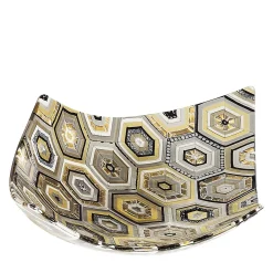 VéVé Glass Centrotavola Rombo esagonale in vetro di Murano oro di Andrea Orso> Centrotavola