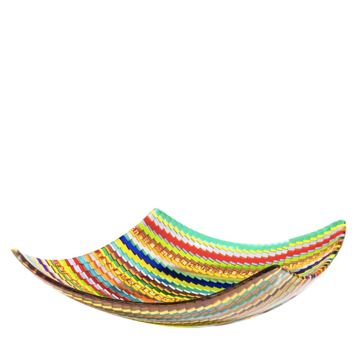 VéVé Glass Centrotavola Rombo in vetro di Murano multicolore di Andrea Orso> Centrotavola