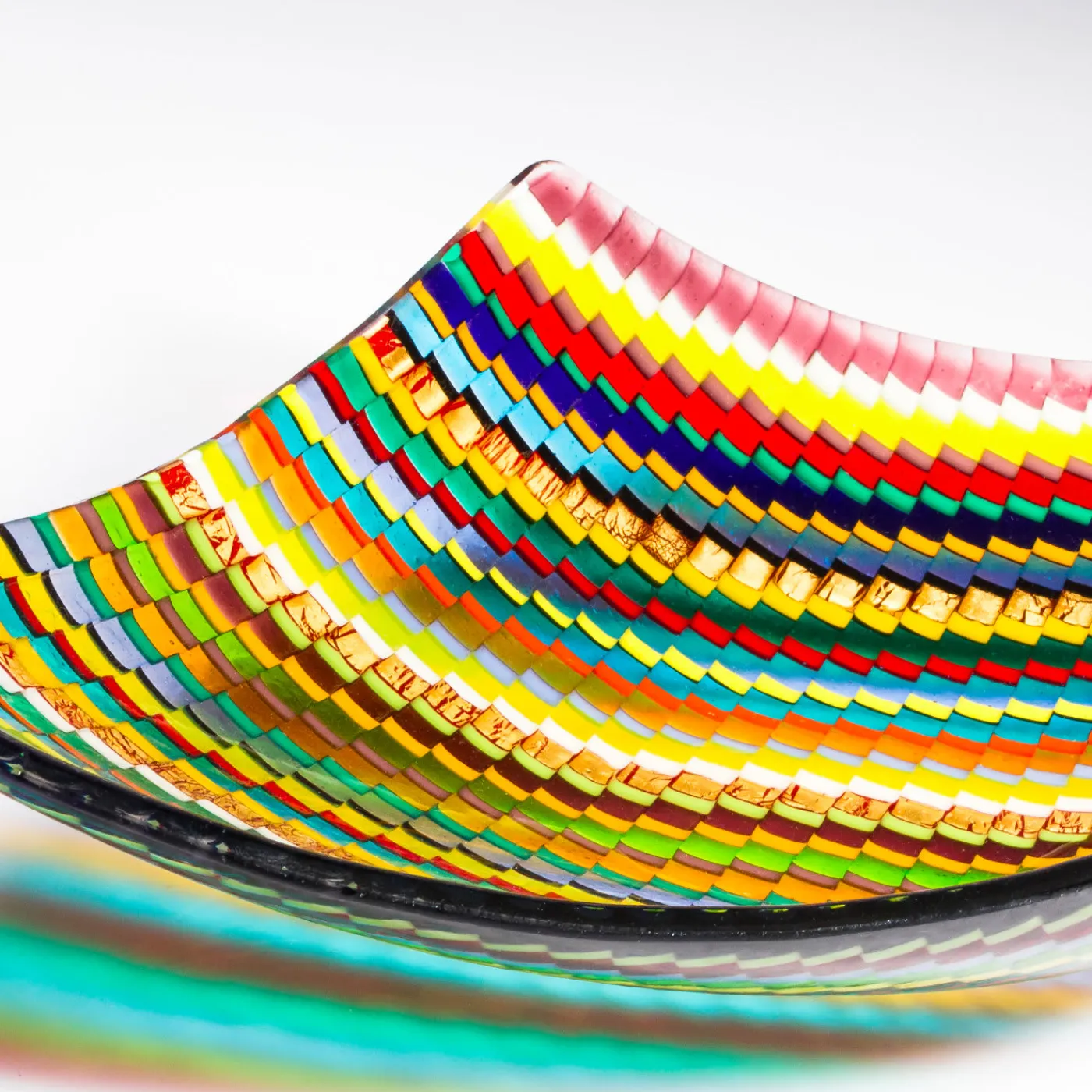 VéVé Glass Centrotavola Rombo in vetro di Murano multicolore di Andrea Orso> Centrotavola