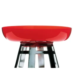 Serafino Zani Centrotavola rosso in edizione limitata di Ettore Sottsass> Centrotavola