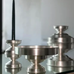 Caspal Centrotavola scultoreo in ottone placcato argento> Centrotavola