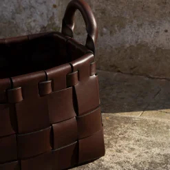 Oscar Maschera Cestino Castagno Piccolo In Pelle> Ceste