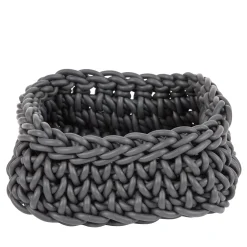 Rosanna Contadini Cestino grigio Quadrato #3 di> Ceste