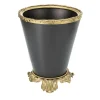 Bronzetto Cestino in ottone scuro con base ornata> Ceste