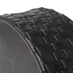 Oscar Maschera Cestino intrecciato cilindrico grande nero di> Ceste