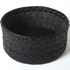 Oscar Maschera Cestino intrecciato cilindrico grande nero di><noscript><img width=