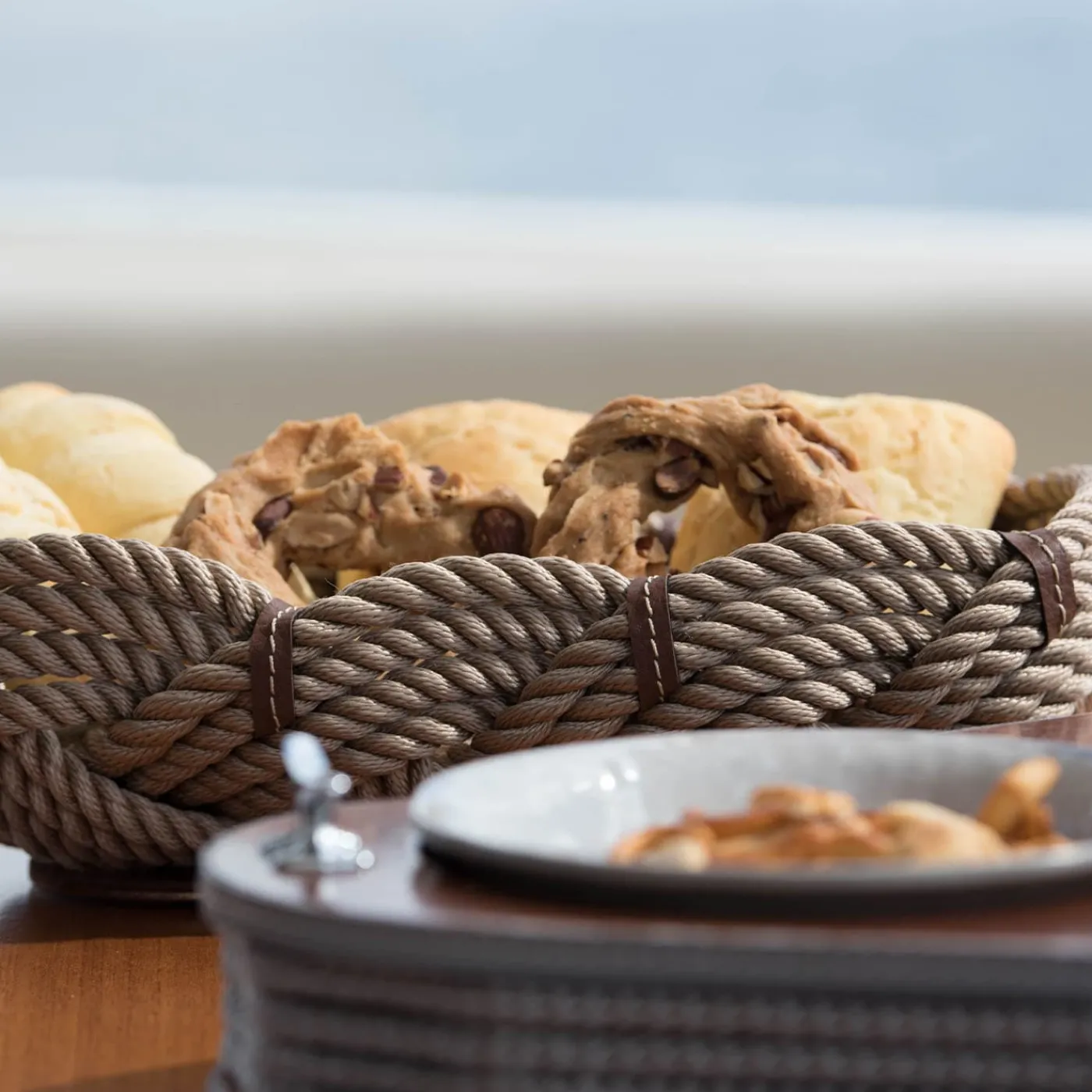 Marricreo Cestino ovale in corda beige> Ceste