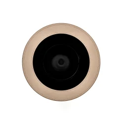 Pinetti Cestino per la carta in pelle Taupe Malaga con coperchio> Ceste