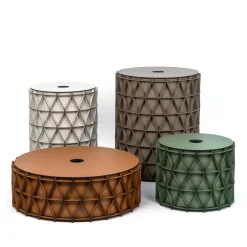 Pinetti Cesto Arena grande in pelle marrone> Ceste