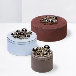 Giobagnara Champagne Sphérades Borgogna Scatola rotonda grande> Scatole