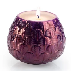 Villari CHARLOTTE PAVONE COPRICANDELA - VIOLA> Candelieri E Portacandele