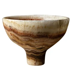 Giovannozzi Marmi Ciotola Centrotavola in Onice Rosso di Palomba Serafini> Centrotavola