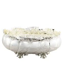 Bragagnolo Argenti Ciotola centrotavola ovale con piede in argento in stile classico> Centrotavola