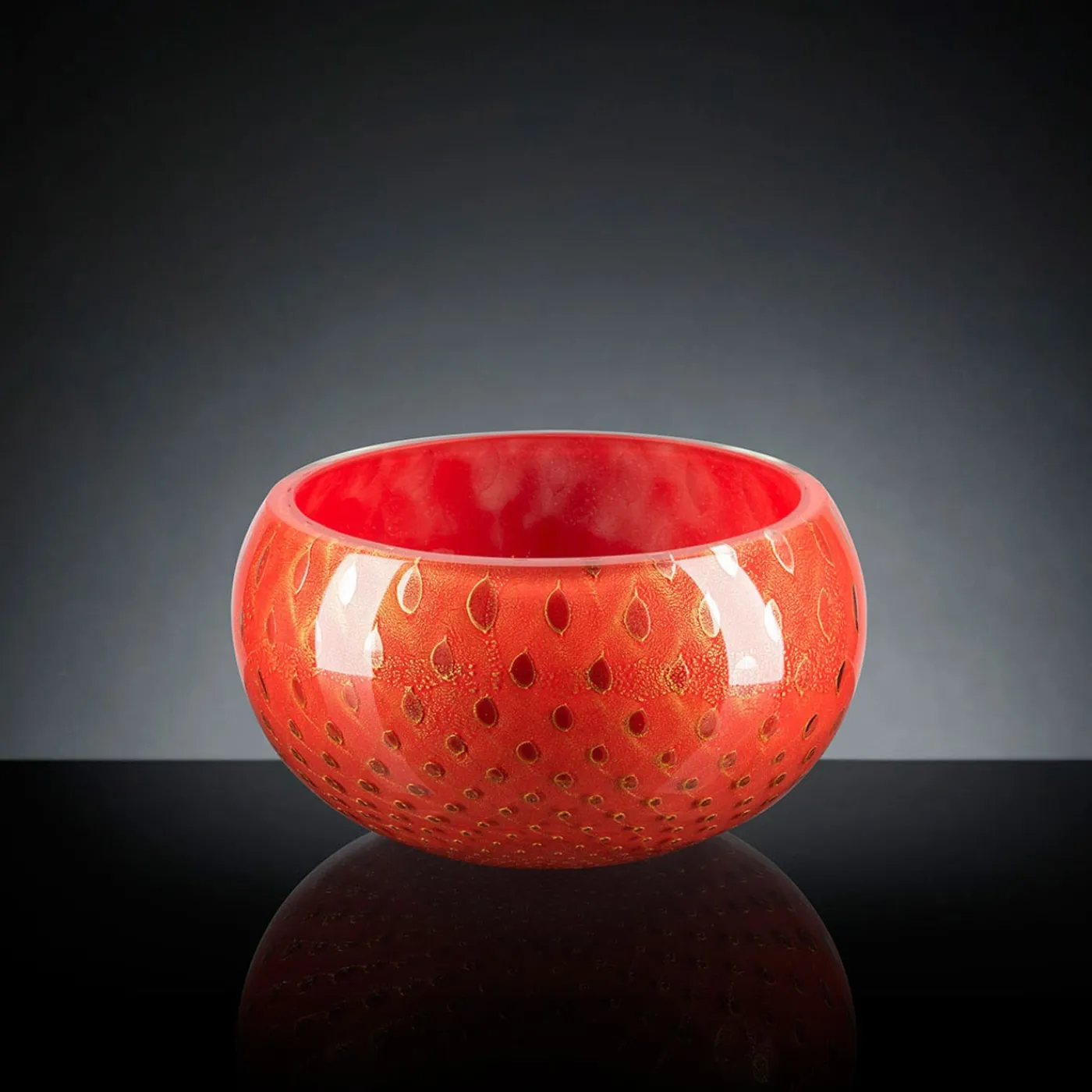 VGnewtrend Ciotola decorativa Mocenigo oro e rosso> Centrotavola