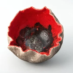 Design Center 1991 Ciotola Decorativa Rosso Di Sera In Ceramica Rossa Di Nino Basso #3><noscript><img width=