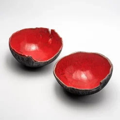 Design Center 1991 Ciotola Decorativa Rosso Di Sera In Ceramica Rossa Di Nino Basso #1><noscript><img width=