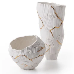 Fos Ceramiche Ciotola decorativa Zefiro Gold Cracks><noscript><img width=