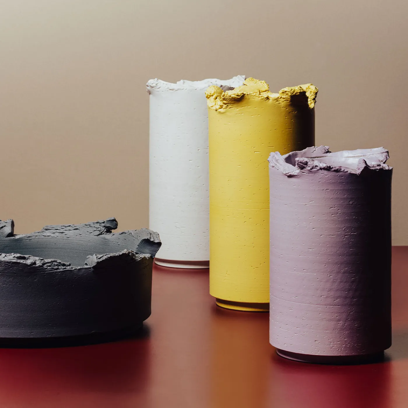 Bitossi Ceramiche Ciotola grigia Fan-14 di Formafantasma> Centrotavola