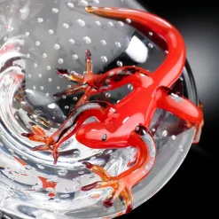 VGnewtrend Ciotola rotonda con geco rosso><noscript><img width=