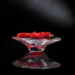 VGnewtrend Ciotola rotonda con geco rosso><noscript><img width=