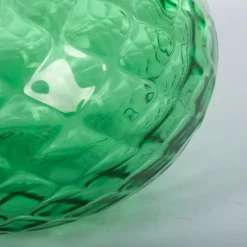Officine di Murano 1295 Cipolla Balloton Vaso verde con bordo blu> Vasi Da Fiori